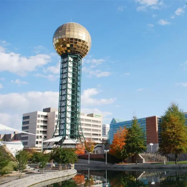 The Sunsphere in downtown Knoxville, Tennessee